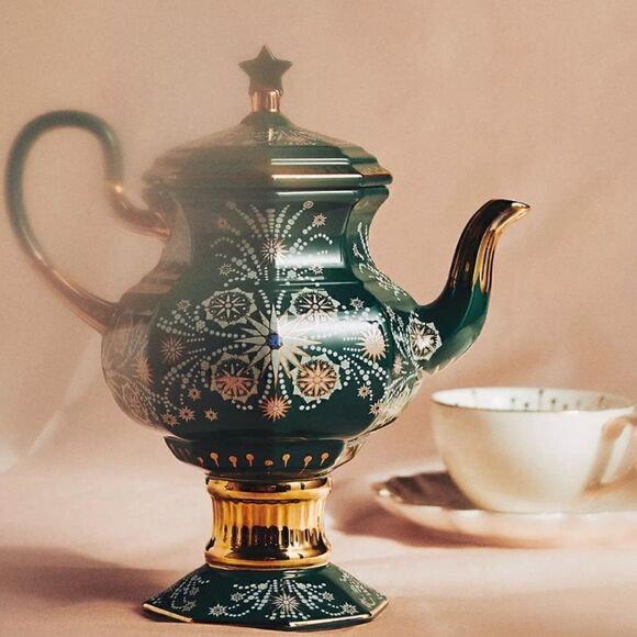 NWT ANTHROPOLOGIE SET Catherine Martin Starry Night Teapot, Creamer, Sugar - Picture 9 of 11